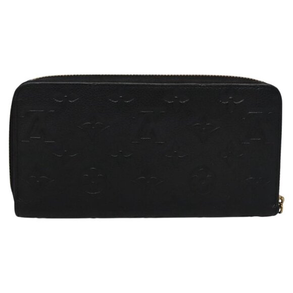 LOUIS VUITTON Monogram Empreinte Zippy Wallet Black M61864 LV Auth BD532 - Picture 3 of 16